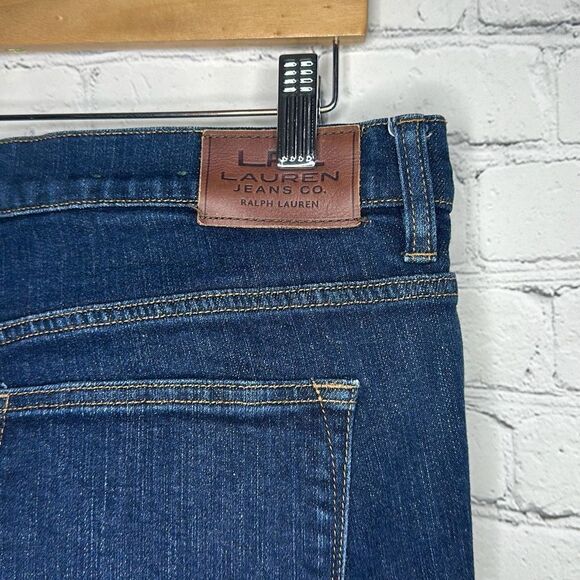 Lauren Ralph Lauren LRL Womens Dark Wash Classic Straight Jeans size 14 - Picture 5 of 11